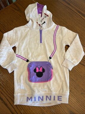 Disney Minnie Mouse Hooded Sweatshirt Girl’s Size 8